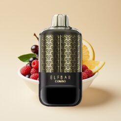 ELF BAR COMBO 25000 Puffs Disposable Vape Cassis Framboise & Raisin - 22m, 700mAh, Type-C