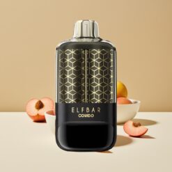 ELF BAR COMBO 25000 Puffs Disposable Vape Pomme & Pêche Juteuse – 22m e-liquide, 700mAh, Double système d'airflow