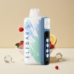 Elf Bar Ice King 40000 Puffs Disposable Vape Blue Razz Glace - 20ml, 5% Nicotine, Batterie 850mAh Rechargeable