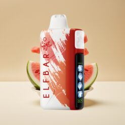 Elf Bar Ice King 40000 Puffs Disposable Vape Pastèque Glacée - 20ml, 5% Nicotine, Batterie Rechargeable 850mAh