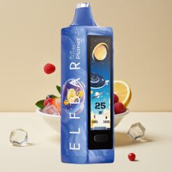 Elf Bar Planet 25000 Puffs Disposable Vape Bleu Framboise Glacée – 50mg, 18ml, 800mAh