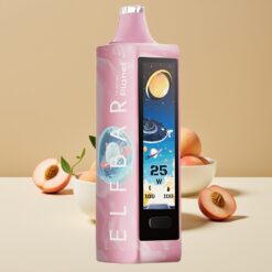 Elf Bar Planet 25000 Puffs Disposable Vape Pêche+ – 5% Nicotine, 18ml, Batterie 800mAh Rechargeable