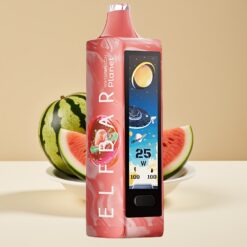 Elf Bar Planet 25000 Puffs Disposable Vape Pastèque – 5% Nicotine, 18ml, Batterie Rechargeable 800mAh