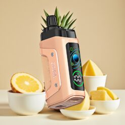 Razz Bar 45000 Puffs Jetable Vape Ananas Noix de Coco – Jusqu'à 45000 Puffs, Bobine Mesh 1.0 Ohm, Airflow Réglable