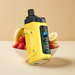 Razz Bar 45000 Puffs Jetable Vape Fraise Banane – Jusqu'à 45000 Puffs, Bobine Mesh 1.0 Ohm, Airflow Réglable
