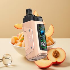 Razz Bar 45000 Puffs Jetable Vape Pêche Juteuse Glacée – Jusqu'à 45000 Puffs, Bobine Mesh 1.0 Ohm, Batterie 650 mAh