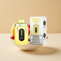 Razz Bar 50K Puffs Jetable Vape Fraise Banane - 50000 Puffs, Bobine Mesh 1.0 Ohm, Batterie 650mAh