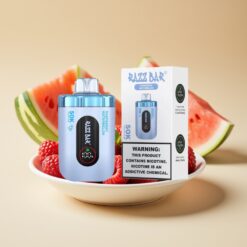 Razz Bar 50K Puffs Jetable Vape Framboise Pastèque – 50000 Puffs, 1.0 Ohm Mesh, 650 mAh, Type-C