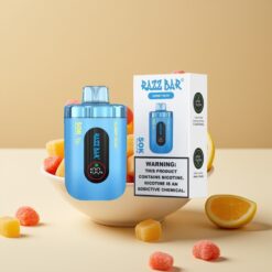 Razz Bar 50K Puffs Jetable Vape Ourson Gélifié – Jusqu'à 50000 Puffs, Bobine Mesh 1.0 Ohm, Batterie 650 mAh