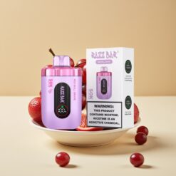 Razz Bar 50K Puffs Jetable Vape Red Bull Raisin – Jusqu'à 50000 Puffs, Bobine Mesh 1.0 Ohm, Batterie 650 mAh