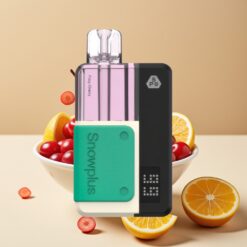 Snowplus Swift Pod Kit 15000 Puffs - 1000 mAh, Dual Mesh, Cerise Pétillante, 43 x 81 x 25 mm