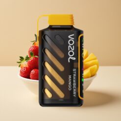 VOZOL Gear Power 20000 Puffs - 20mL, 5% Nicotine, Fraise Mangue, Écran Plein, Double Mesh Coil