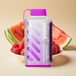 VOZOL Gear Power 20000 Puffs - Framboise Pastèque - 20mL, 5%(50mg), Écran Plein, Double Mesh Coil