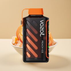 VOZOL Gear Power 20000 Puffs - Écran Plein, 20mL, Double Mesh Coil, Pêche Glacée