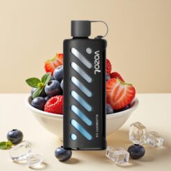 VOZOL Gear Shisha 25000 Puffs - 30 Saveurs Délicieuses, Double Mesh, 1000mAh, Bleuets Glacés