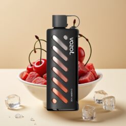VOZOL Gear Shisha 25000 Puffs - 30 Saveurs Délicieuses, Double Mesh, 1000mAh, Glace Cerise