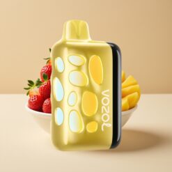 VOZOL RAVE 40000 Jetable Vape Fraise Mangue - Design Lumineux 270°, Mode Fête Synchronisé, 80% Charge en 20 Min
