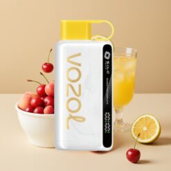 VOZOL STAR 9000/12000 Vape Jetable - Cerise Pêche Limonade, Affichage Secouable, TECH S.i.L.C, Batterie 650mAh
