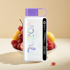 VOZOL STAR 9000/12000 Vape Jetable Glace Raisin – Charge Rapide 30%, Technologie S.i.L.C, Affichage par Secousse