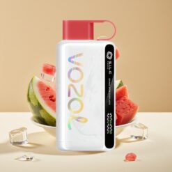 VOZOL STAR 9000/12000 Vape Jetable - Glace à la Pastèque, Affichage par Secousse, TECH S.i.L.C, Charge Rapide 30%, Recyclé