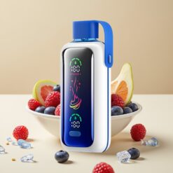 VOZOL Star 20000 Puffs - Écran HD miroir 2,2", Double mesh, 650mAh - Bleu Framboise Glacée