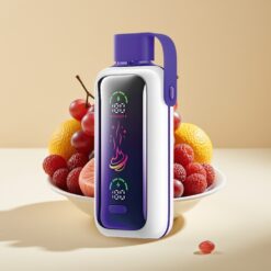 VOZOL Star 20000 Puffs - Écran HD miroir 2,2", Double mesh, 650mAh, Glace Raisin