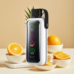 VOZOL Star 20000 Puffs - Écran miroir HD 2,2", Double mesh, 650mAh - Orange Ananas Litchi