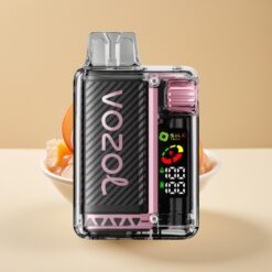 VOZOL Vista 20000 Puffs - Batterie Rechargeable 650mAh, Résistance 2%, Écran OLED, Coil Dual Mesh S.i.L.C Tech, Pêche Glacée
