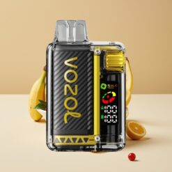 VOZOL Vista 20000 Puffs - Batterie rechargeable 650mAh, 2% Nicotine, Écran OLED, 6 niveaux de puissance - Fruit du Dragon Banane Cerise