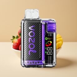 VOZOL Vista 20000 Puffs Rechargeable Battery 650mAh, Nicotine 2%, OLED Screen, 6-Level Watt Adjustment et VOZOL Vista 20000 Puffs Jetable Vape Fraise Mangue